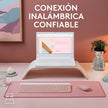 Combo Inalámbrico Slim: Teclado Y Mouse Logitech Mk470, Rosa Rosa Claro Rosa Claro