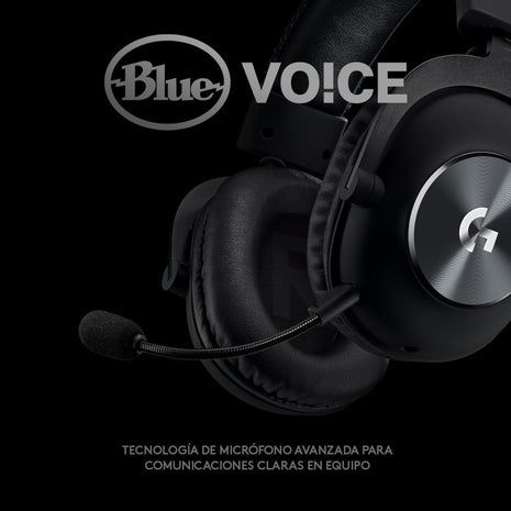 Diadema Gamer Profesional 7.1 Logitech G Pro X / Pc Ps5 Xbox Negro