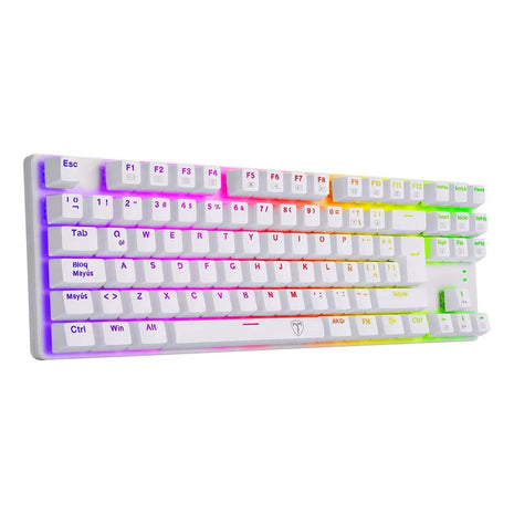 Teclado Gamer Mecánico Tkl T-dagger T-tgk315w Bora Rgb, Blue