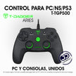 Control Gamepad USB T-Dagger Aries T-TGP500 para PC PS3 Nintendo Switch con Vibración
