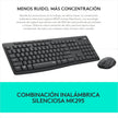Combo Inalámbrico Logitech Mk295 + Alfombrilla Xl (80x30cm)
