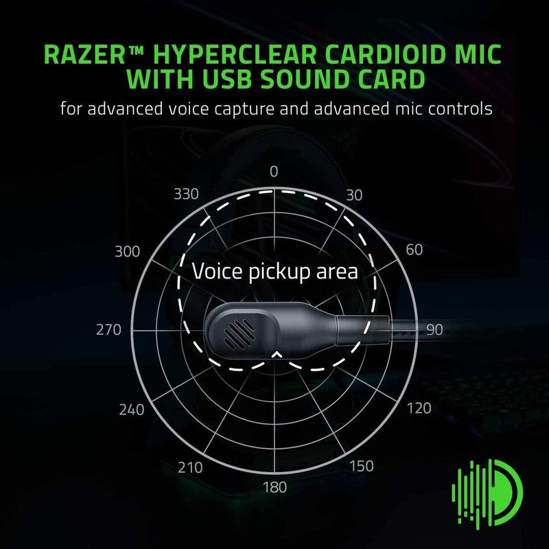 Razer Blackshark V2 Audífonos Gamer con USB Sound Card y THX Spatial Audio 7.1 Caja Original