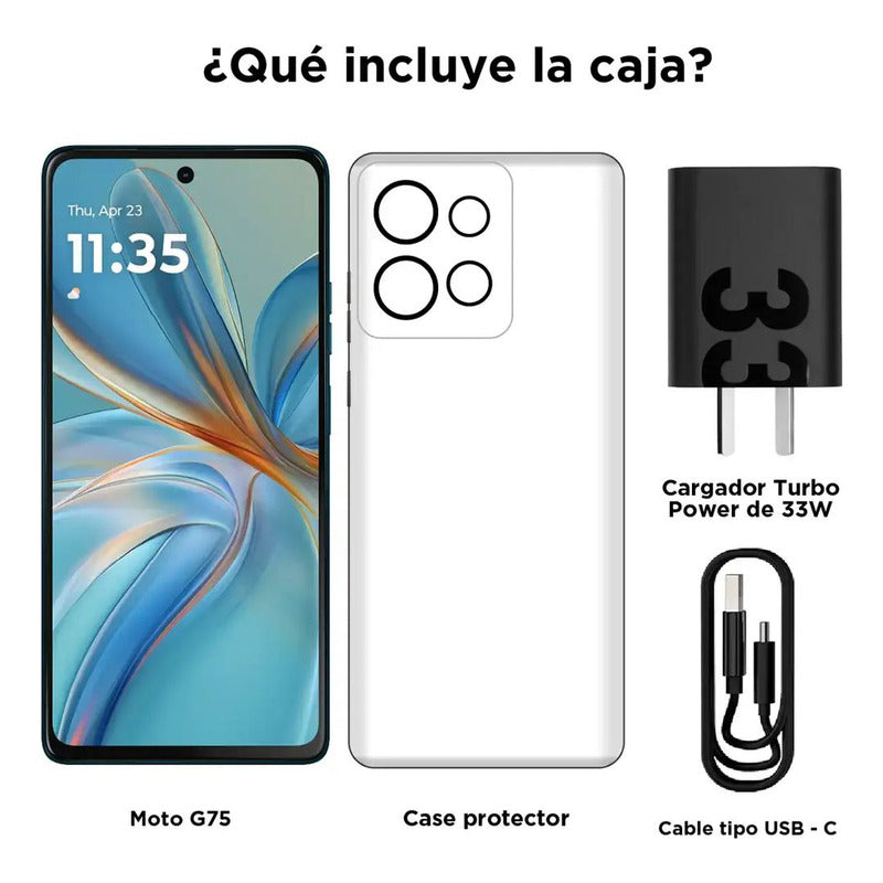 Celular Motorola Moto G75 5g Dual Sim 256gb/8gb, 6.78'', Azl Aqua Blue