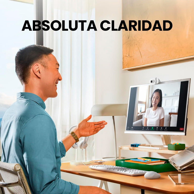 Logitech Brio 100, Webcam Full Hd 1080p / Rightlight 2, Wht