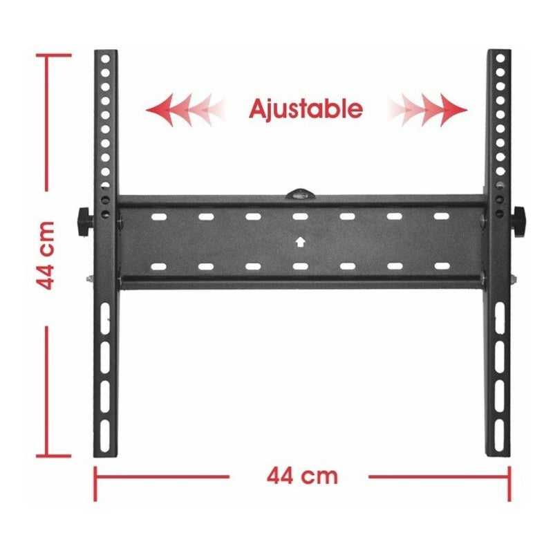 Soporte Pared Fijo Inclina Tv 32''»55''/40kg Techgo Spf-4402 Negro