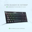 Teclado Gamer Inalámbrico Redragon Horus Mini K632 Pro Rgb Color Del Teclado Negro Idioma Inglés Us