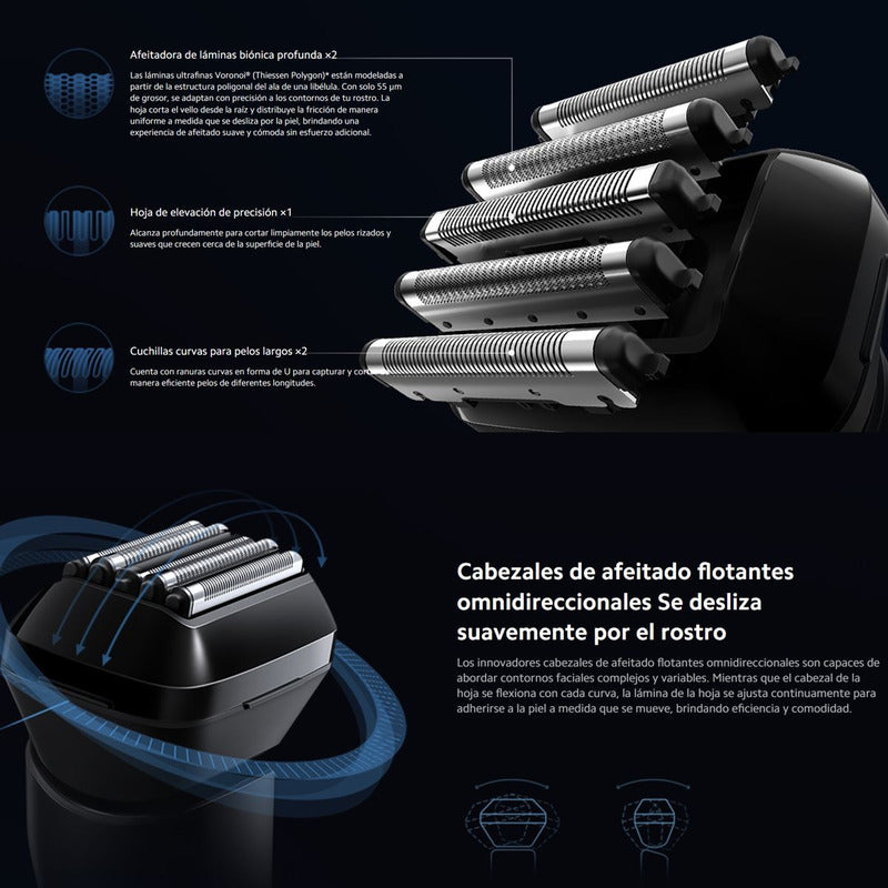 Afeitadora Eléctrica Recargable Xiaomi Mi 5-hojas Ipx7 Usb-c