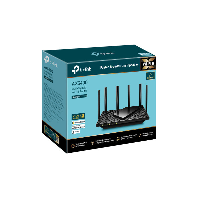 Router Tp-link Archer Ax72 Wi-fi 6 Onemesh Ax5400 Gigabit