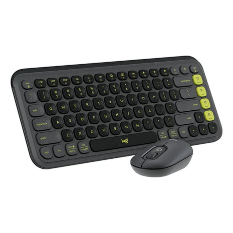 Combo Inalámbrico Logitech POP Icon Teclado y Mouse Bluetooth SilentTouch Multidispositivo - Grafito