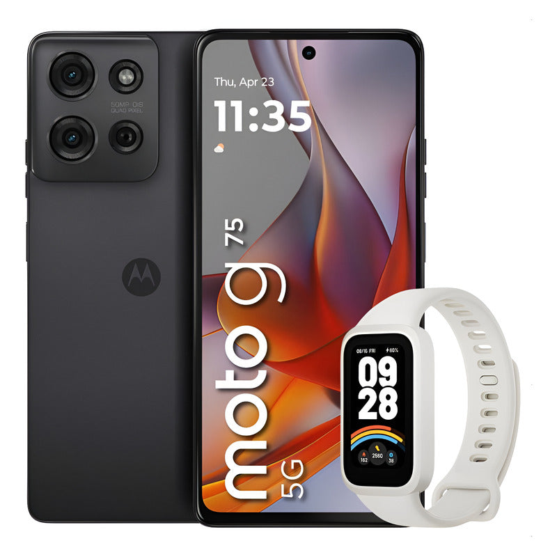 Celular Motorola Moto G75 5g 256gb/8gb Gris + Band 9 Active