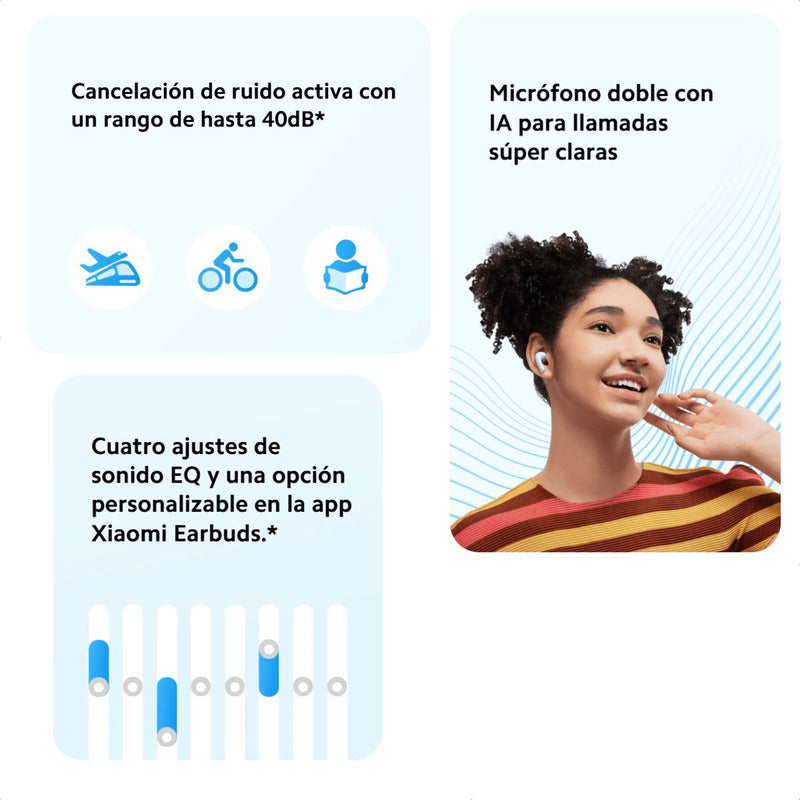 Xiaomi Redmi Buds 6 Lite Auriculares Táctil Anc Llamadas Blu