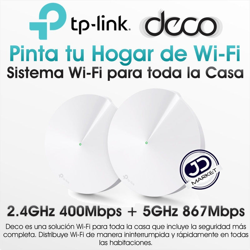 Sistema Wifi Malla Para  La Casa Tp-link Deco M5 (2-pack), Blanco