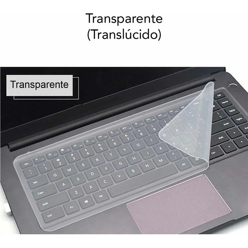 Protector De Teclado Silicona Transparente Laptop 14''/ 15''