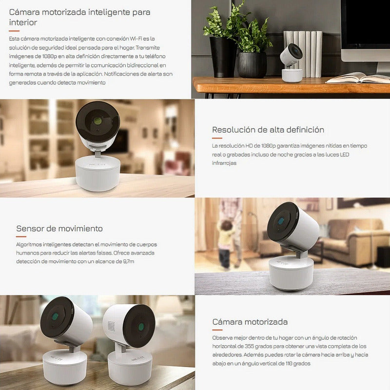 Cámara Seguridad Wifi Smart Robótica, Nexxt Nhc-p710 + 64gb