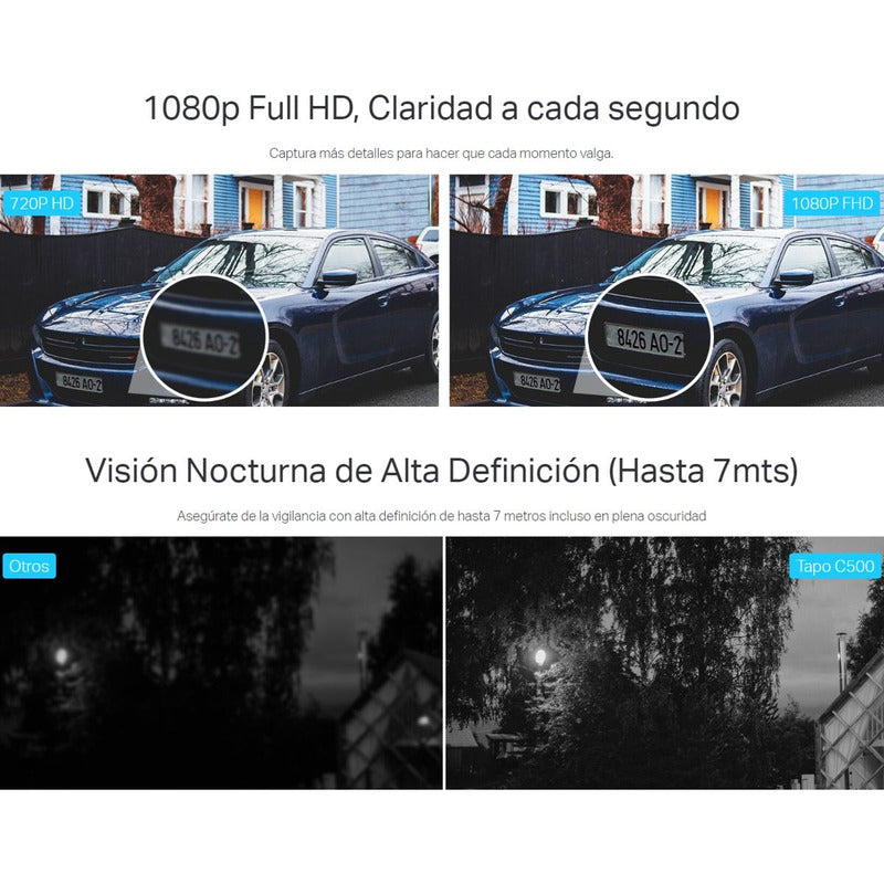 Cámara Ip Wifi Exterior Robótica Full Hd, Tp-link Tapo C500