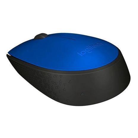 Mouse Inalámbrico Logitech M170 Receptor USB 2.4GHz Diseño Portátil Ambidiestro - Azul/Negro