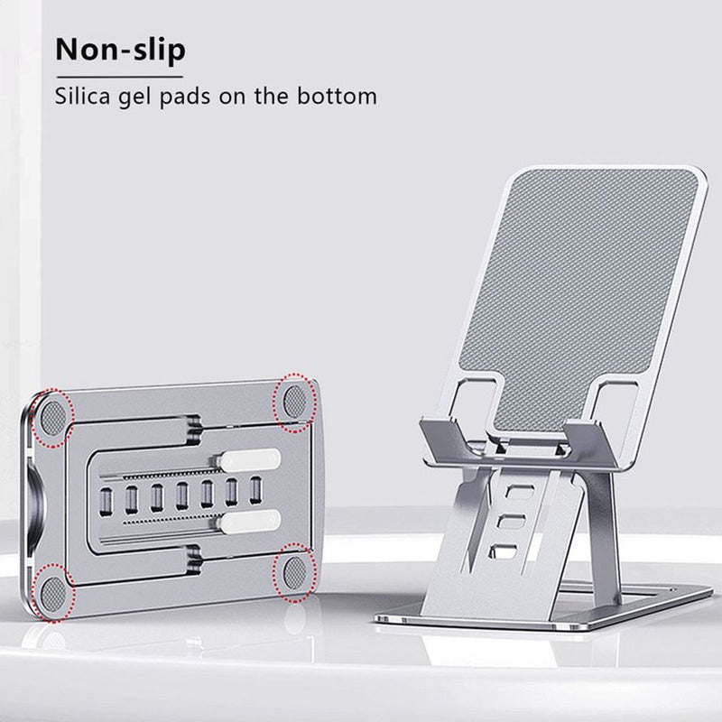Base Soporte Para Celular Y Tablet Con 7 Ángulos En Aluminio