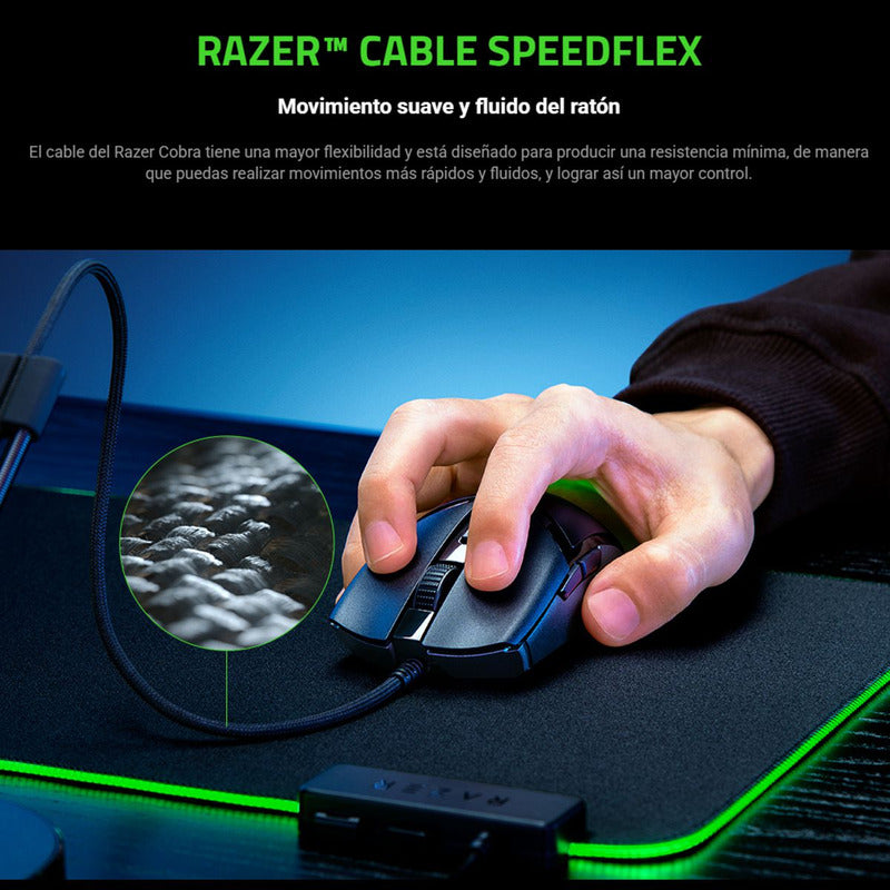 Mouse Gamer Razer Cobra, Chroma Rgb, 8500dpi, 58g, 6 Botones Negro