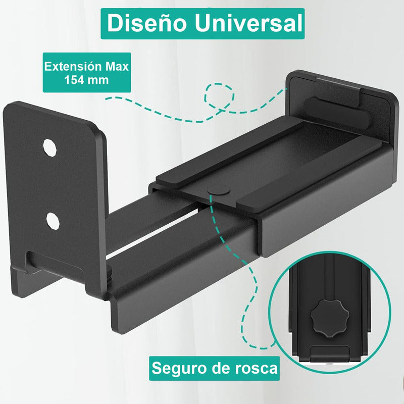 Soportes De Pared Para Barra De Sonido/altavoz, Techgo Sbs-1 Negro