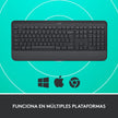 Combo Logitech Signature: Teclado K650 + Mouse M650, Grafito