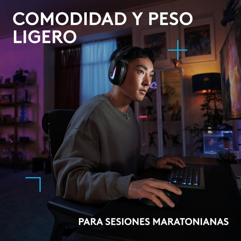 Auriculares Gamer Inalámbricos Logitech G522 Lightspeed, Blk