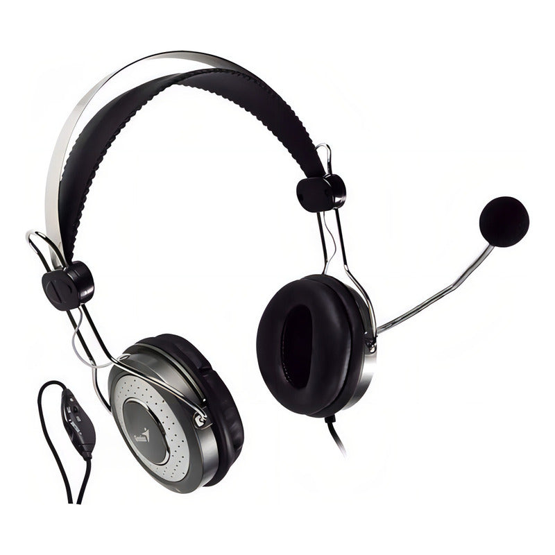 Auricular C/microfono Genius Hs-04su Pc Plug 3.5mm
