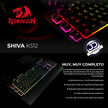 Teclado Gamer Redragon SHIVA K512RGB Iluminación RGB Full Size con Macros y Reposamuñecas