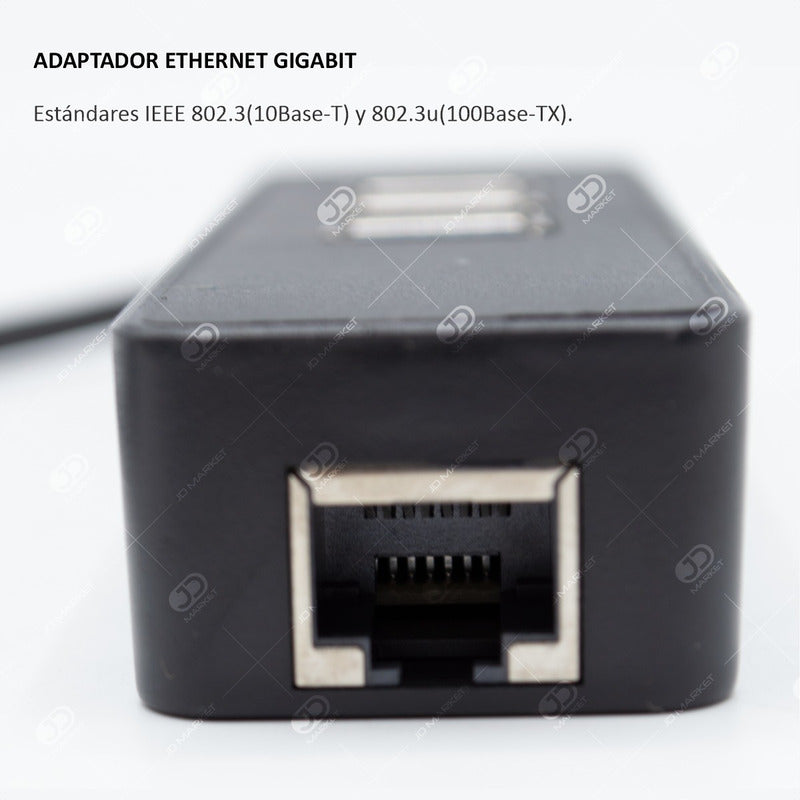 Hub USB Tipo C » 3 Puertos USB 3.0 + 1 Ethernet Rj45 Gigabit