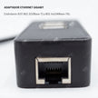 Hub USB Tipo C » 3 Puertos USB 3.0 + 1 Ethernet Rj45 Gigabit
