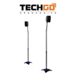 Kit 2 Soportes de Piso Universales para Altavoces TechGo SPS-51, Diseño Metálico Ajustable en Altura