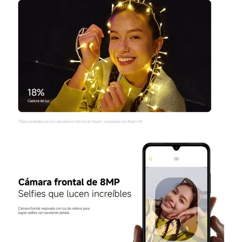 Celular Xiaomi Redmi A5 Dual Sim 128gb/4gb 6.88'' 32mpx, Blk Negro