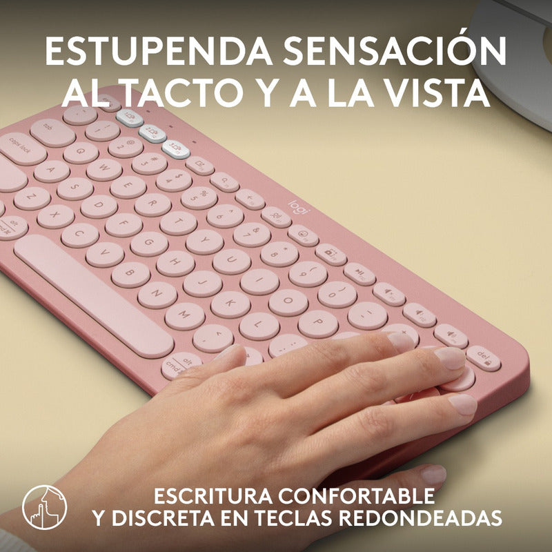 Teclado Bt Multidispositivo Logitech Pebble Keys 2 K380s, Pk