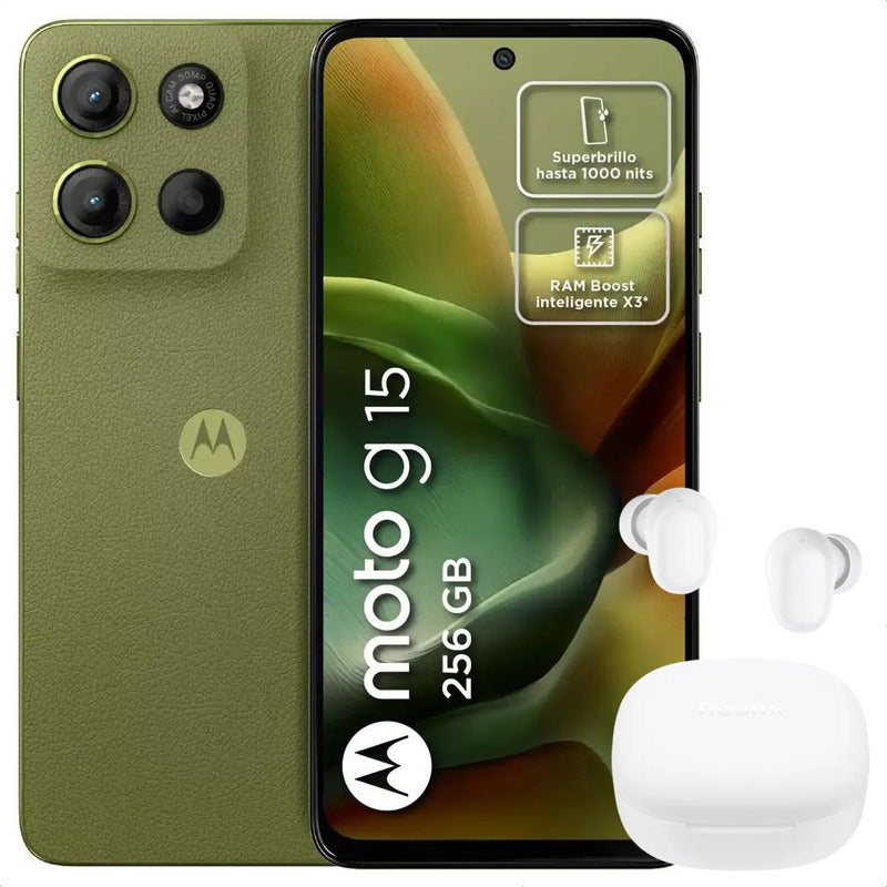 Celular Motorola Moto G15 256gb/4gb Vrd + Buds 6 Play