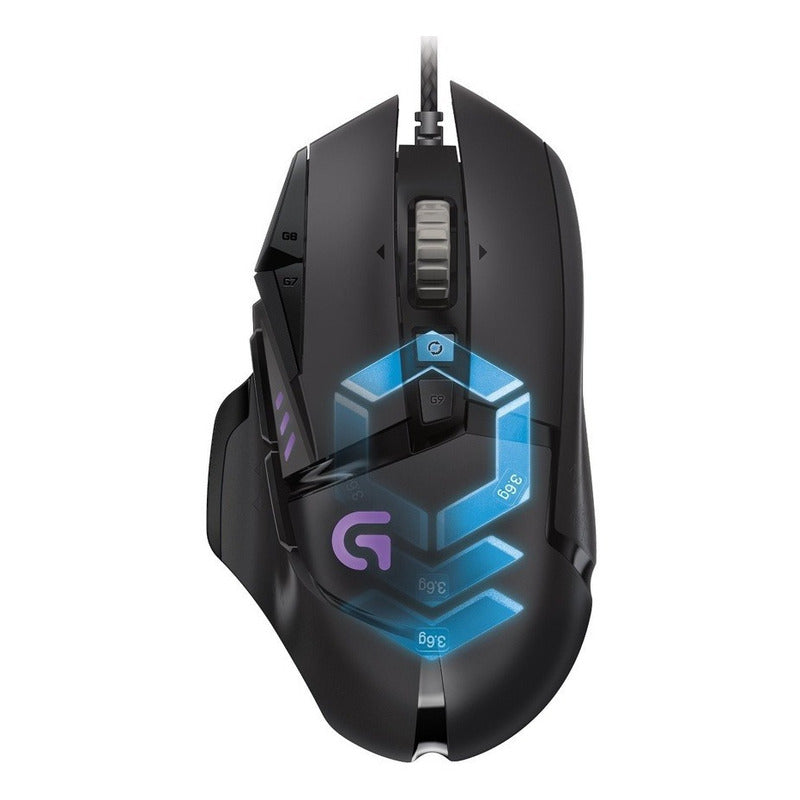 Mouse Gamer Logitech G502 Hero, Programable / Rgb / 25600dpi Negro