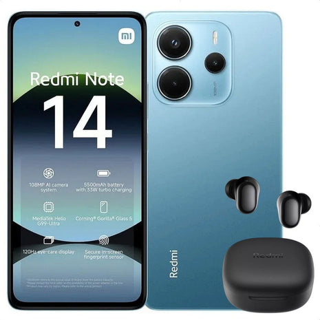 Celular Xiaomi Redmi Note 14 128gb/6gb Azl + Buds 6 Play