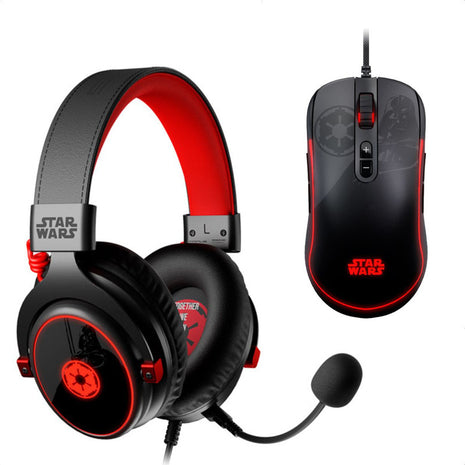 Combo Gamer Mouse + Diadema Primus Ed. Star Wars Darth Vader