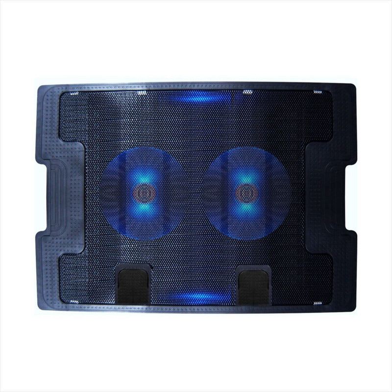 Base Refrigerante Cooling Pad 638a, 5 Niveles 2 Ventiladores Negro