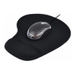 Pad Mouse Ergonómico Con Apoyo En Gel Para La Muñeca - Negro