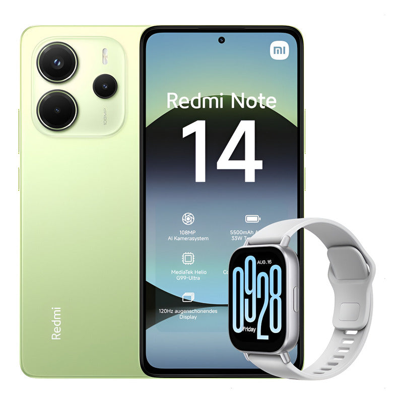 Celular Xiaomi Redmi Note 14 256gb/8gb Vrd + Watch 5 Active