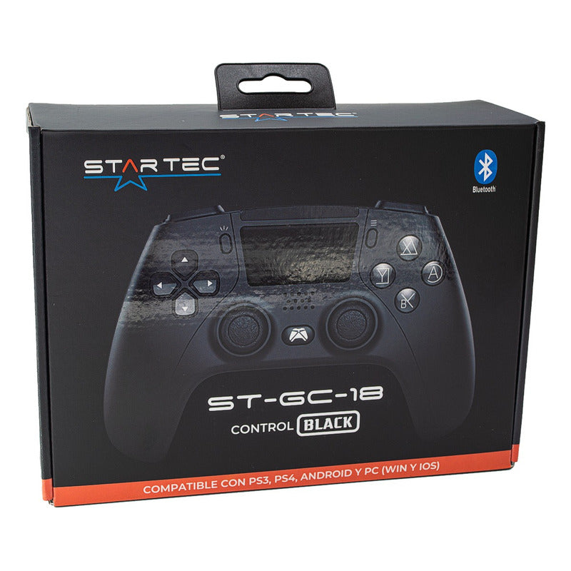 Gamepad Inalámbrico Startec St-gc-18 Para Pc Y Ps4, Negro