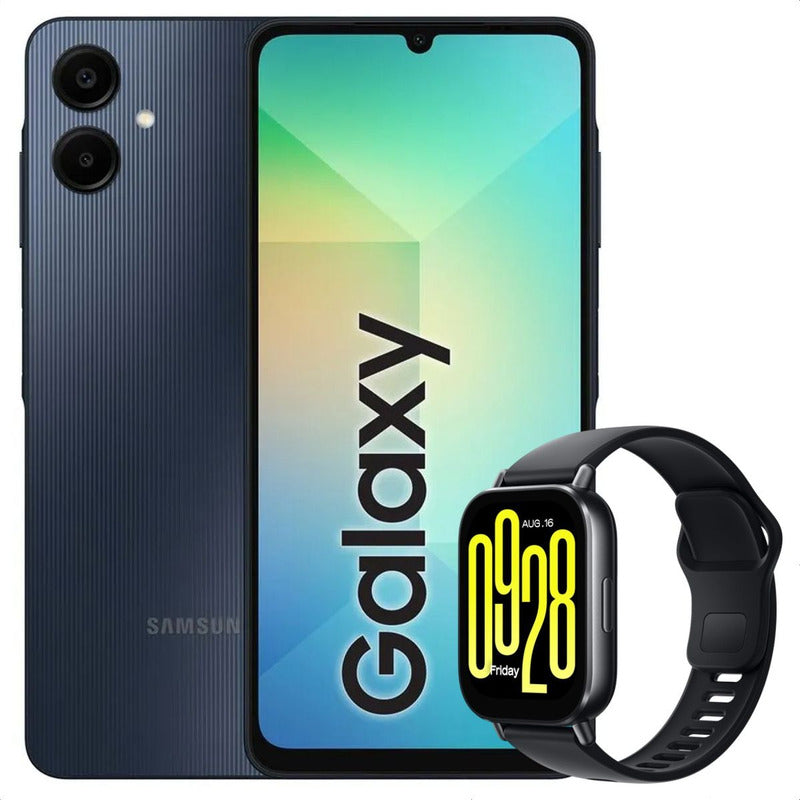 Celular Samsung Galaxy A06 128gb/4gb Black + Watch 5 Active