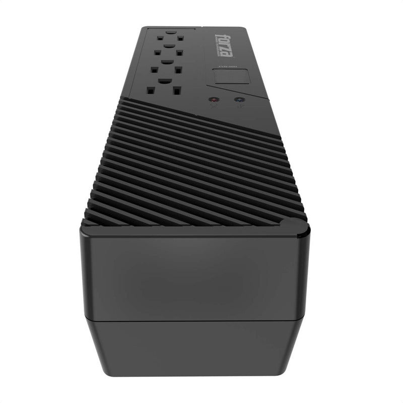 Regulador Voltaje Automático Forza 1000va/500w Con 4 Tomas Negro