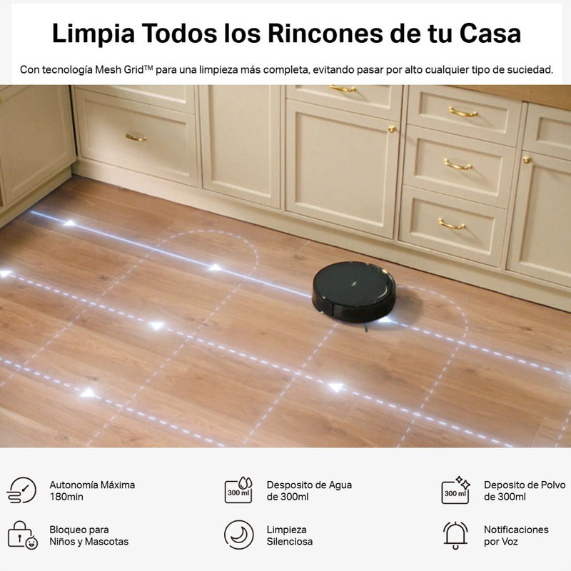 Aspiradora Robot Smart + Estación de Vaciado Tp-link Tapo Rv20 Max Plus, 5300Pa, Navegación LiDAR