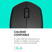Mouse Inalámbrico Logitech M280, Diseño Confortable, Gris