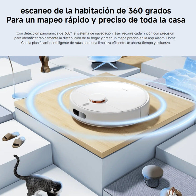 Aspiradora y Trapeadora Inteligente Xiaomi Robot Vacuum S40C con Láser LDS, 5000Pa, 2600mAh