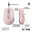 Mouse Compacto Avanzado Logitech Mx Anywhere 3s - Rosado