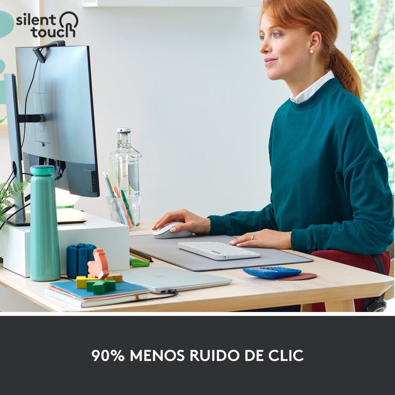 Mouse Inalámbrico / Bluetooth Logitech Signature M650 L, Wht