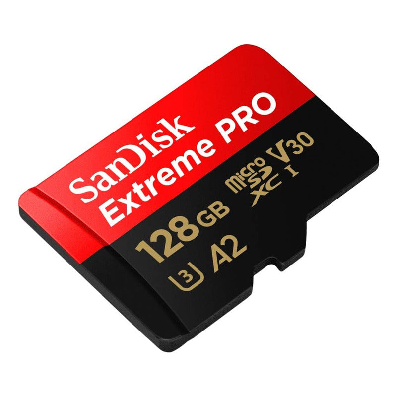 Tarjeta Micro SDXC 128GB SanDisk Extreme Pro, U3 4K, 200mb/s