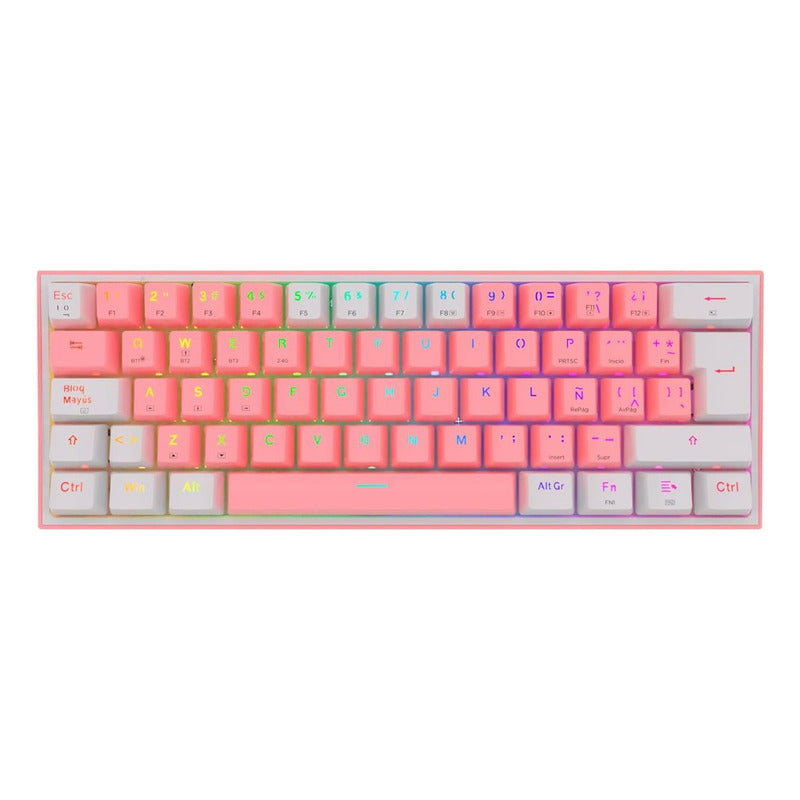 Teclado Gamer Mecánico Wireless Redragon K616rgb-pw Fizz Pro