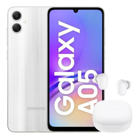 Celular Samsung Galaxy A05 64gb/4gb Plateado + Buds 6 Play